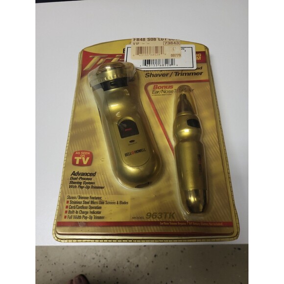 Vintage Bell Howell Tri-Tek #963TK Advanced Shaving System with Bonus Trimmer - Picture 1 of 7